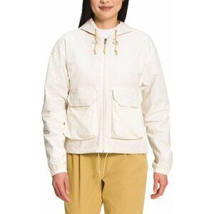 The North Face Womens Ripstop Wind Hoody Gardenia White Medium
